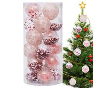 Boules de Noël Transparentes - Décoration d'intérieur pour Chambre, Appartement, dortoir, Bureau, école, et fenêtres