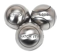 Boules De Pétanque Obut Boules De Pétanque Obut Match It Inox 74mm Strie1 Argent Métalisé 730g