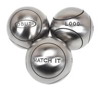 Boules de pétanque Match it inox 75mm strie1 - Obut