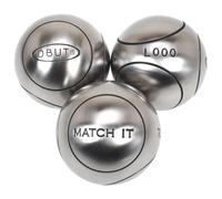 Boules De Pétanque Obut Boules De Pétanque Obut Match It Inox 73mm Strie1 Argent Métalisé 730g