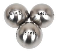 Boules De Pétanque Obut Boules De Pétanque Obut Soleil Tendre 71 Mm Argent Métalisé 670g