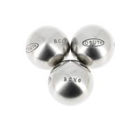 Boules de pétanque Rcx. durete + inox 76mm 57207