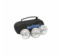Boules de pétanque - Softee - Lot de 3 - Acier chromé - Argenté/noir - Taille unique