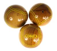 Boules de pétanque Tripellette bois jne 65mm - Obut