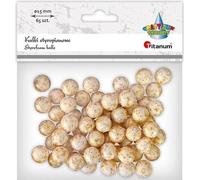 Boules de polystyrène 15mm 65pcs or