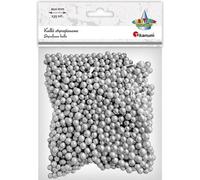 Boules de polystyrène 5/7mm 135pcs argenté