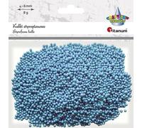 Boules de polystyrène 8g bleu clair mélange 4-6mm