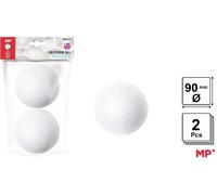 Boules de polystyrène pour la décoration 90mm 2pcs