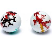 Boules de Qi Gong Dragon & Phénix -- 4 cm