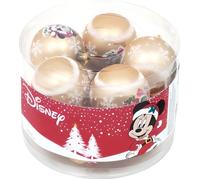Boules de sapin de Noël - DISNEY - Minnie - Lot de 10 - Diamètre 6cm - Plastique - Décorées à la main