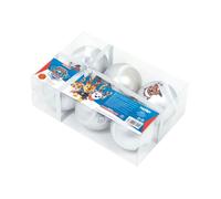 ARDITEX PW14025 Lot de 6 Boules de Sapin de Noël diamètre 8 cm par Nickelodeon Patrouille