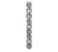 Kit de 9 boules de Noël - 60 mm - Argent Argent G