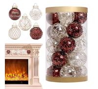 Boules de sapin de Noël, pendentif boules de Noël décoratives | Décoration de fêtes de fin d'année, pendentif exquis pour Noël et mariage