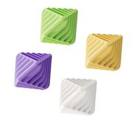 Boules de séchage antistatiques - Multicolores, paquet de 4 boules à linge en laine, boule d'assouplissant de tissu réutilisable, réducteur statique naturel, adoucissant sans produits chimiques, racco