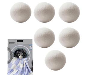 Boules de séchage - Réduisent le bruit, boules en laine bio faites à la main, de lessive réutilisables | diminuent les temps de séchage anti-électricité
