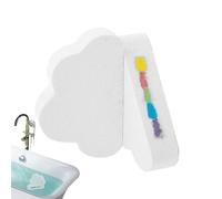 Boules de sel de bain en forme de nuage, nettoyant pour le corps relaxant, grande boule de sel pour le bain avec plateforme de bain apaisante et compacte, bouillotte hydratante douce, produits de bain
