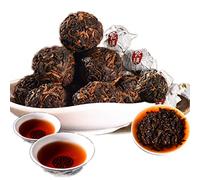Boules de Thé Râpées Dorées Puer Chine Original Thé Puerh Naturel et Organique Thé Pu'er sans Additifs Bon Thé Pu-Erh (50g)