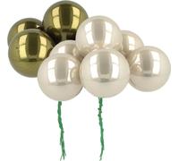 Boules de verre Décoration Baies miroir Noël Fil de fer