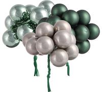 Boules de verre sur fil Vert Gris nacré Ø25mm, 140 pcs Décoration de Noël DIY
