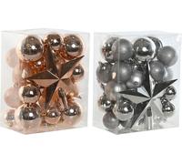 Boules dechristmas home esprit or pvc 20 x 13 x 26 cm (2 pièces)