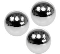 Boules Déco en Acier Inoxydable Argent Ø8cm 6pcs - Inoxydable, Résistant aux Intempéries, Moderne