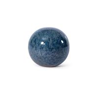 Boules décoratives de jardin en céramique - Résistantes au gel et aux intempéries (bleu rouille, boule de 28 cm)