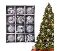 Boules décoratives de Noël - Boules de décoration de Noël incassables de 6 cm - Pour maison, lieu de travail, mariage, cour, porte d'entrée intérieure, jardin