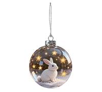 Boules Décoratives De Noël Pour Sapin,Boule Animale 3D Décor Saisonnier | Ornement De Noël Accrochable,Pour Salon Bureau Chambre Bureau Porte D'Entrée Escalier Rebord De Fenêtre Manteau Mur Couronne J