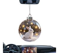 Boules Décoratives De Noël pour Sapin,Décoration Saisonnière de Boules d'animaux 3D,Ornement Pendant Décoratif De Saison - pour Mur Bureau Couronne Cheminée Jardin Escalier Porte d'Entrée Rebord de