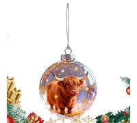 Boules décoratives de sapin de Noël - Boules d'animaux 3D - Décoration saisonnière - Pendentif festif à suspendre - Pour mur, bureau, cheminée, jardin, cour, escalier, porte d'entrée