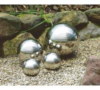 Boules décoratives en acier inoxydable de haute qualité 20 cm Silber