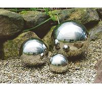 Boules décoratives en acier inoxydable de haute qualité 3er Set Silber