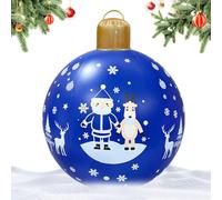 Boules décoratives gonflables amusantes 61 x 47 cm | Boules de Noël gonflables géantes pour cour, pelouse, chemin, paysage, porte d'entrée, parc, fête, vacances, festival