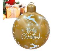 Boules décoratives gonflables réutilisables, rennes du Père Noël | Boules de Noël gonflables géantes pour l'extérieur, pour cour, pelouse, chemin, paysage, porte d'entrée, parc, fête, vacances