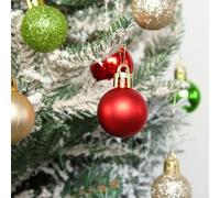 Boules décoratives pour sapin de Noël, boules de Noël multicolores galvanisées, boules de Noël de 3 cm pour arbres, couronnes, paysages de table de vacances