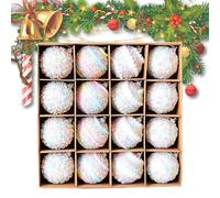 Boules décoratives pour sapin de Noël | Boules en mousse pour décoration de Noël | Accessoires pour ambiance festive en intérieur extérieur, porche, patio, jardin, mariages, fêtes