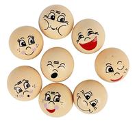 Boules décoratives - Set de 8 - Couleur chair - Forme ronde - Mixte