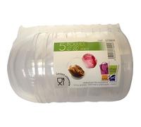 Boules décoratives - Transparent - Lot de 5 - 8cm - Contact alimentaire - Idéales pour fêtes