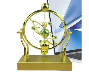 Boules d'équilibre oscillant - Orbite céleste mobile avec base et boule à bascule - Machine à mouvement perpétuel, art décoratif pour chambre adultes et avec fonction didactique