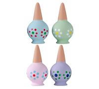 Boules d'irrigation - Belles boules d'irrigation pour plantes d'intérieur - 4 tiges et inserts - Accessoires de jardin - Distributeur d'eau décoratif pour les vacances et