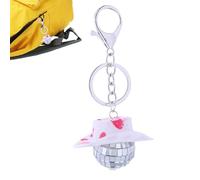 Boules Disco, Porte-clés mini chapeau de cowboy avec boule à facettes disco, Porte-clés Cowgirl réutilisables à suspendre pour garçons, filles, femmes, hommes, décor de fête