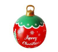 Boules d'ornement de Noël gonflables - Décor de Vacances géantes pour la fête de la Cour | Matériel PVC avec Finition Festive Brillante, Patio du Porche, Conception Facile à gonfler pour décor d