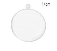 Boules d'ornement transparentes personnalisables pour les vacances et l'artisanat pour personnaliser votre espace (14 cm)