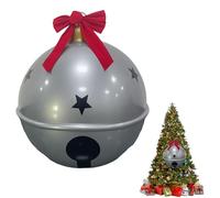 Boules D'Ornements Gonflables,58 Centimètres Cloche Imperméable avec Nœud - Géantes Clochettes De Noël Gonflables | pour Décorations Extérieures Allée Paysage Fête Arbre Porte D'Entrée Salon