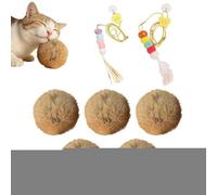 Boules Douces Pour Chats 5 Pièces Jouet Avec Corde Pour Lutter Contre
