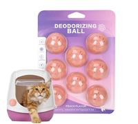 Boules Éliminatrice de Mauvaises Odeurs Assortiment de 8 Adhésif Naturel | Désodorisant Pour Chien Et Air Frais pour Cage, Bac à Litière, Chaussures, Placard, Garde-robe, Tapis et M
