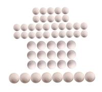 Boules en bois, 53 pièces boules rondes en bois de 20/25/30 mm pour l'artisanat, artisanat naturel inachevé sans trou, petit pour les projets de bricolage, la fabrication bijoux et les arts