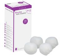Boules en non-tissé stériles - 20 sachets de 4 boules non-tissé