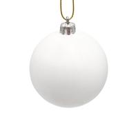 Boules en plastique blanc diamètre 6 cm 6 pièces