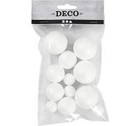 Set de boules en polystyrène - 20 à 40 mm - 12 pcs G